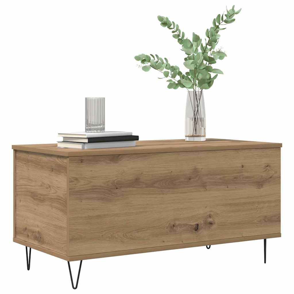 Sofabord artisan eg 90 x 44.5 x 45 cm Konstrueret træ