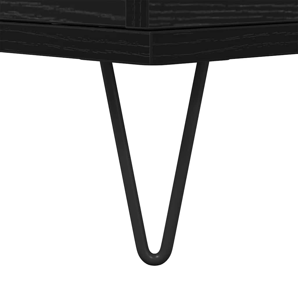 Sofabord Sort eg 90 x 44.5 x 45 cm Konstrueret træ