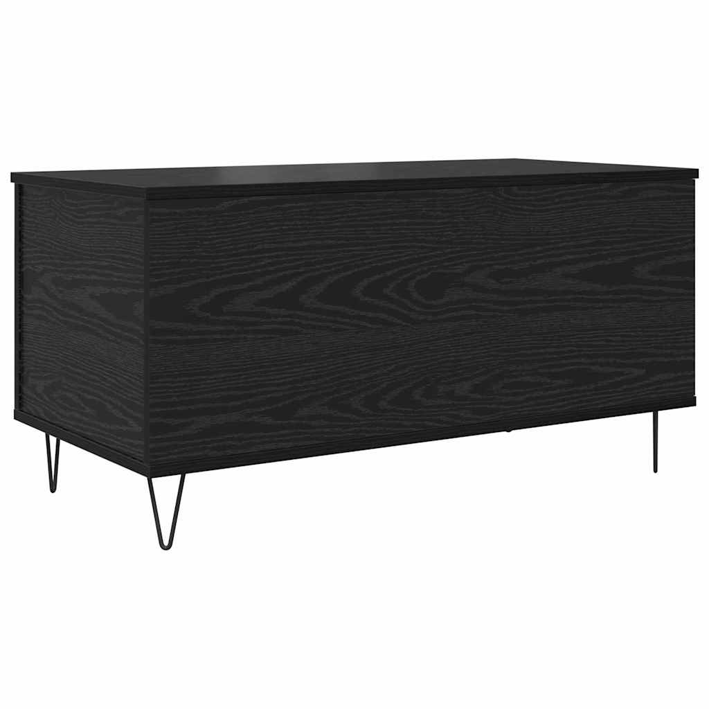 Sofabord Sort eg 90 x 44.5 x 45 cm Konstrueret træ