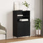 Highboard Sort 60 x 36 x 110 cm Konstrueret træ