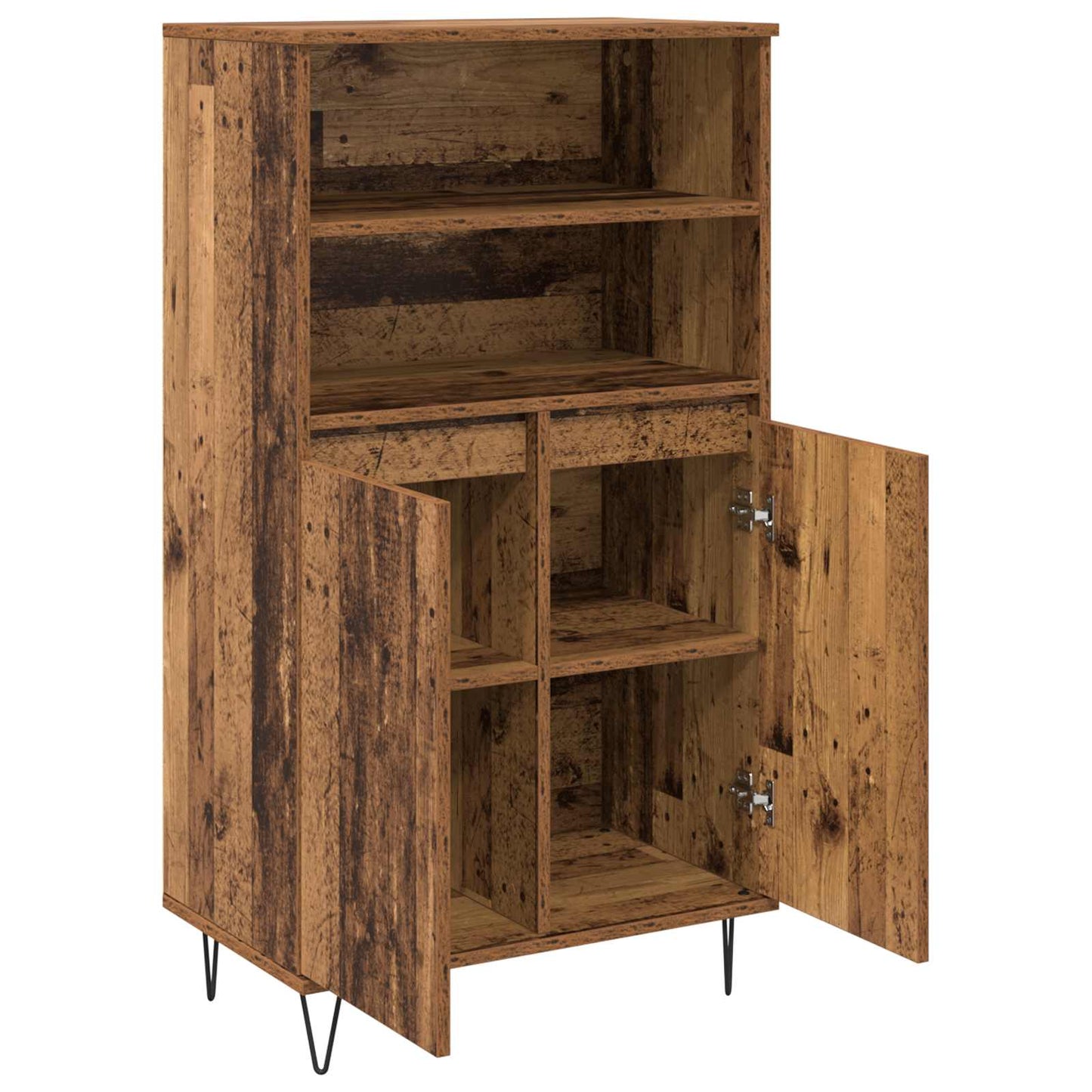 Highboard Brun 60 x 36 x 110 cm Konstrueret træ
