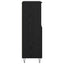 Highboard Sort 60 x 36 x 110 cm Konstrueret træ