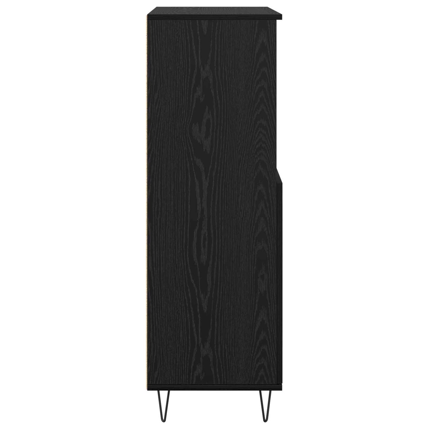 Highboard Sort 60 x 36 x 110 cm Konstrueret træ