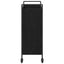 Køkkenvogn Sort eg 70 x 30 x 82 cm Konstrueret træ