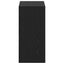 Garderobeskab Sort eg 77 x 48 x 102 cm Konstrueret træ