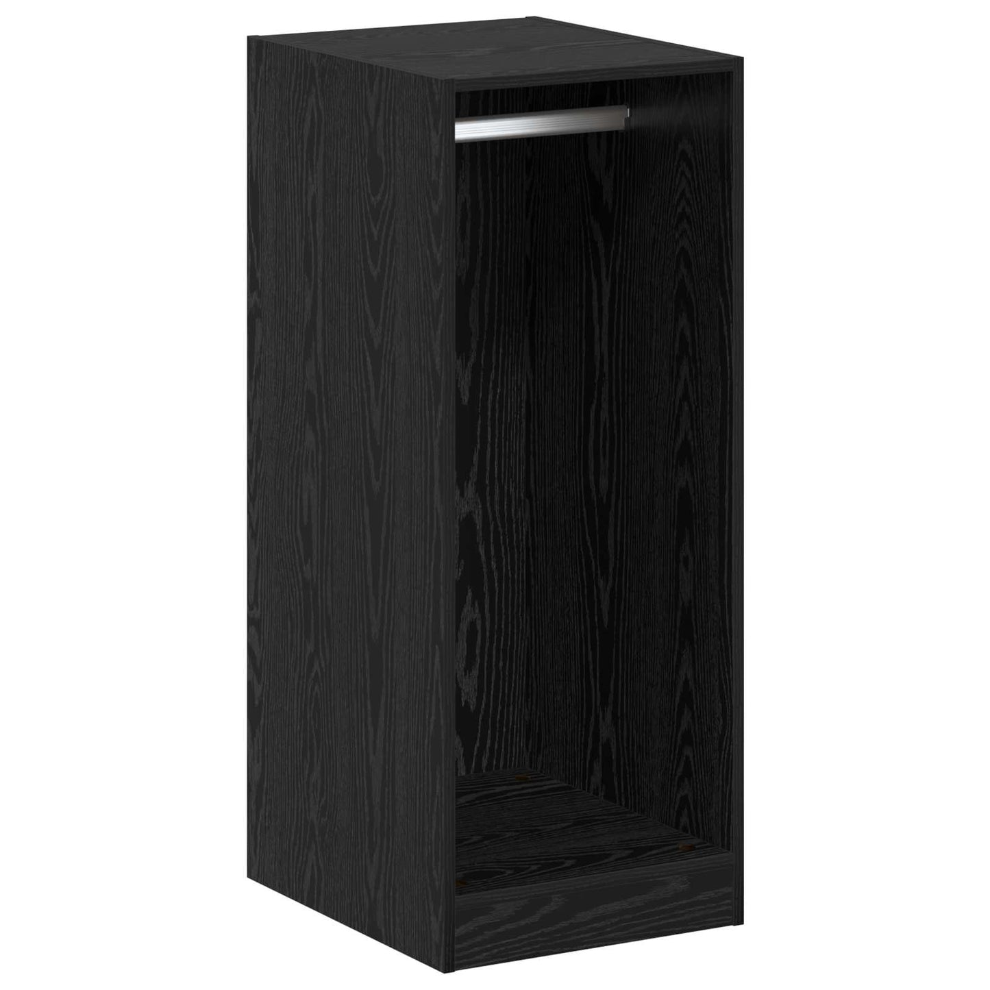 Garderobeskab Sort eg 41 x 48 x 102 cm Konstrueret træ