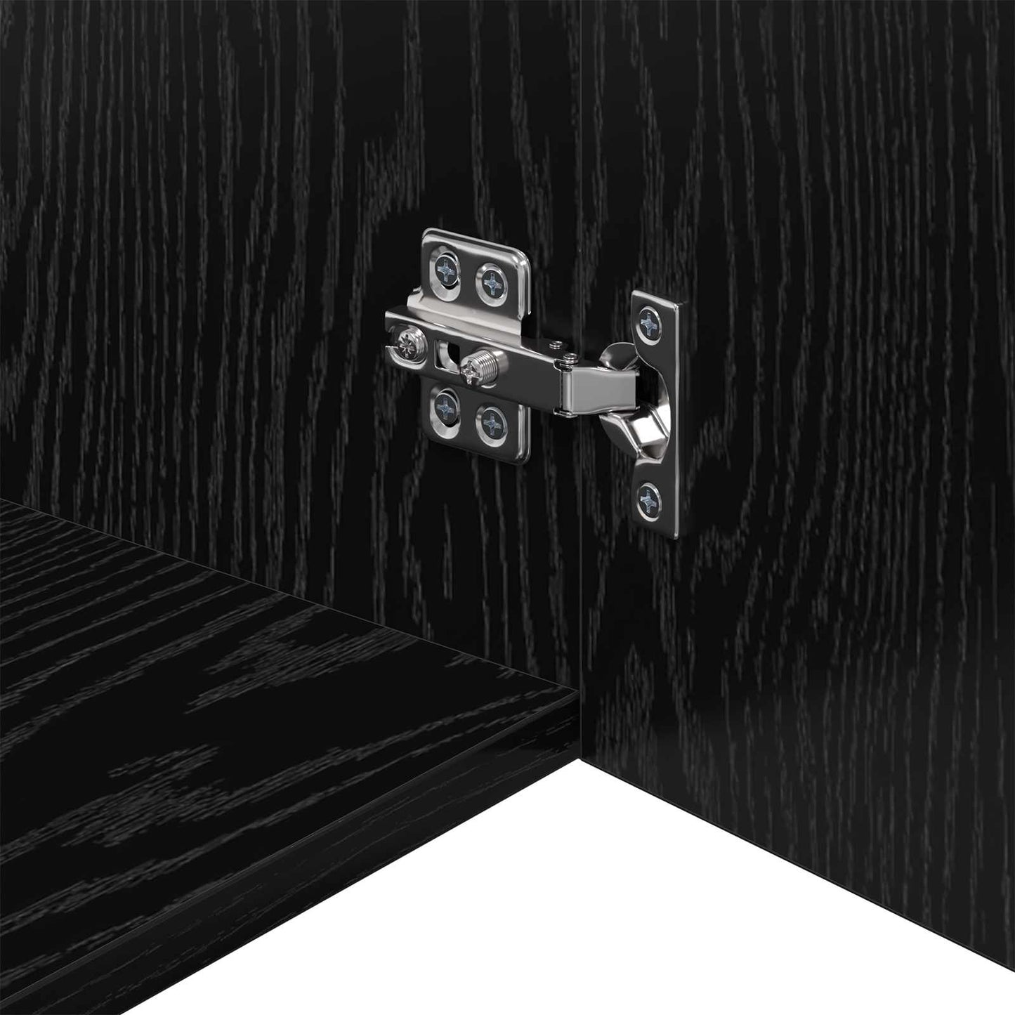 Vægskab Sort eg 50 x 42,5 x 40 cm Konstrueret træ