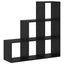 Rumdivider boghylde Sort eg 99 x 29 x 99 cm Konstrueret træ