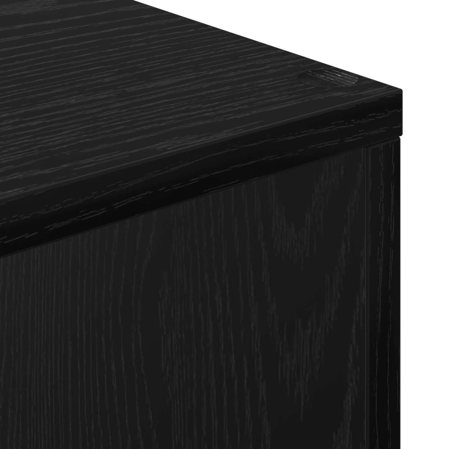 Bogskab 4 niveauer 69,5 x 29 x 69,5 cm Konstrueret træ Sort eg