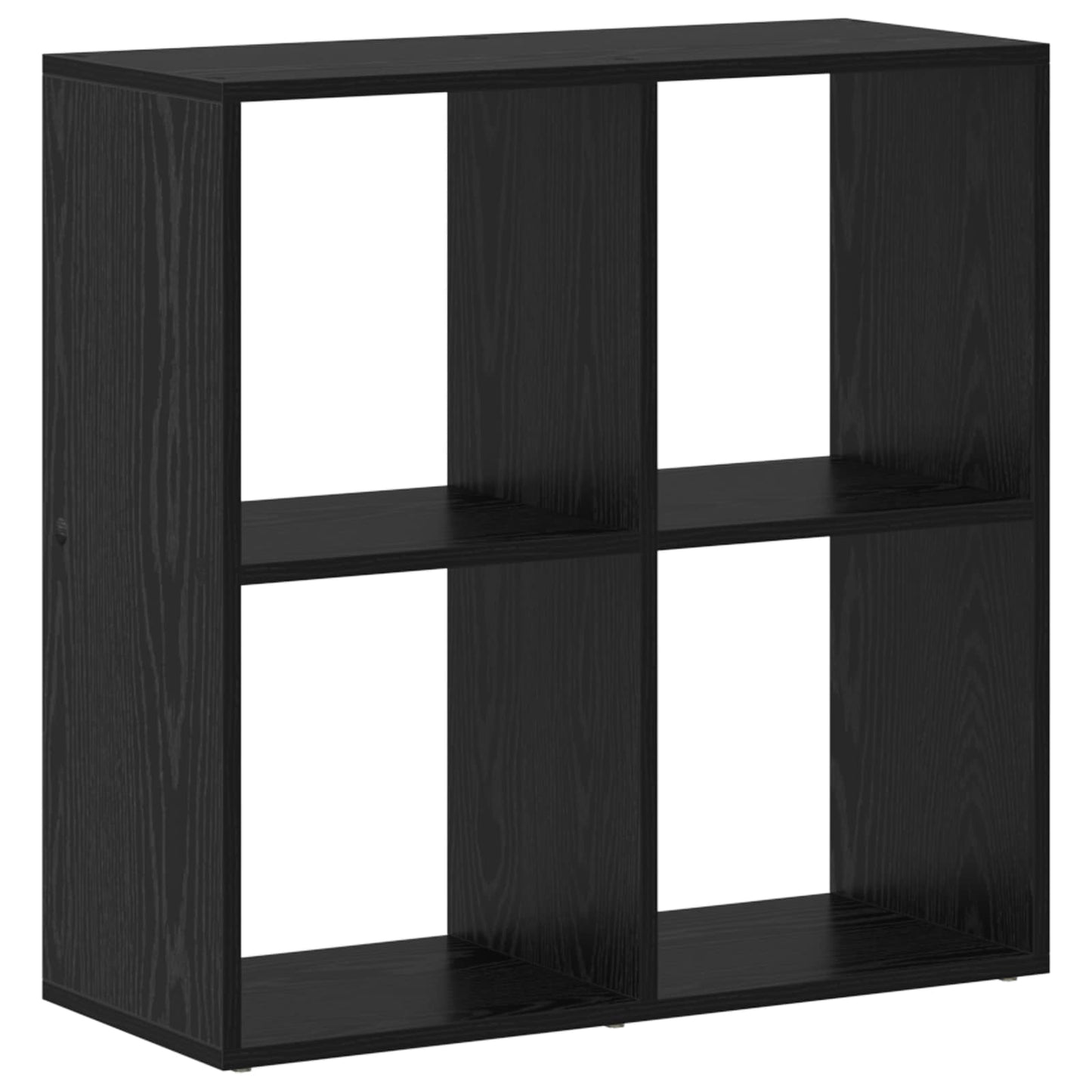 Bogskab 4 niveauer 69,5 x 29 x 69,5 cm Konstrueret træ Sort eg
