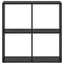 Bogskab Sort eg 69,5 x 29 x 69,5 cm Konstrueret træ