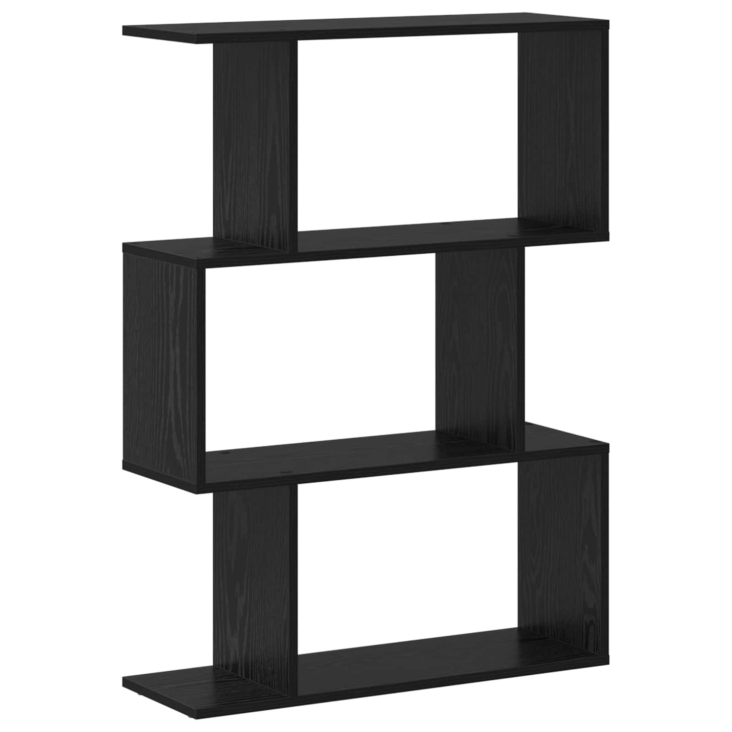 Bogskab Sort eg 70 x 24 x 97 cm Konstrueret træ