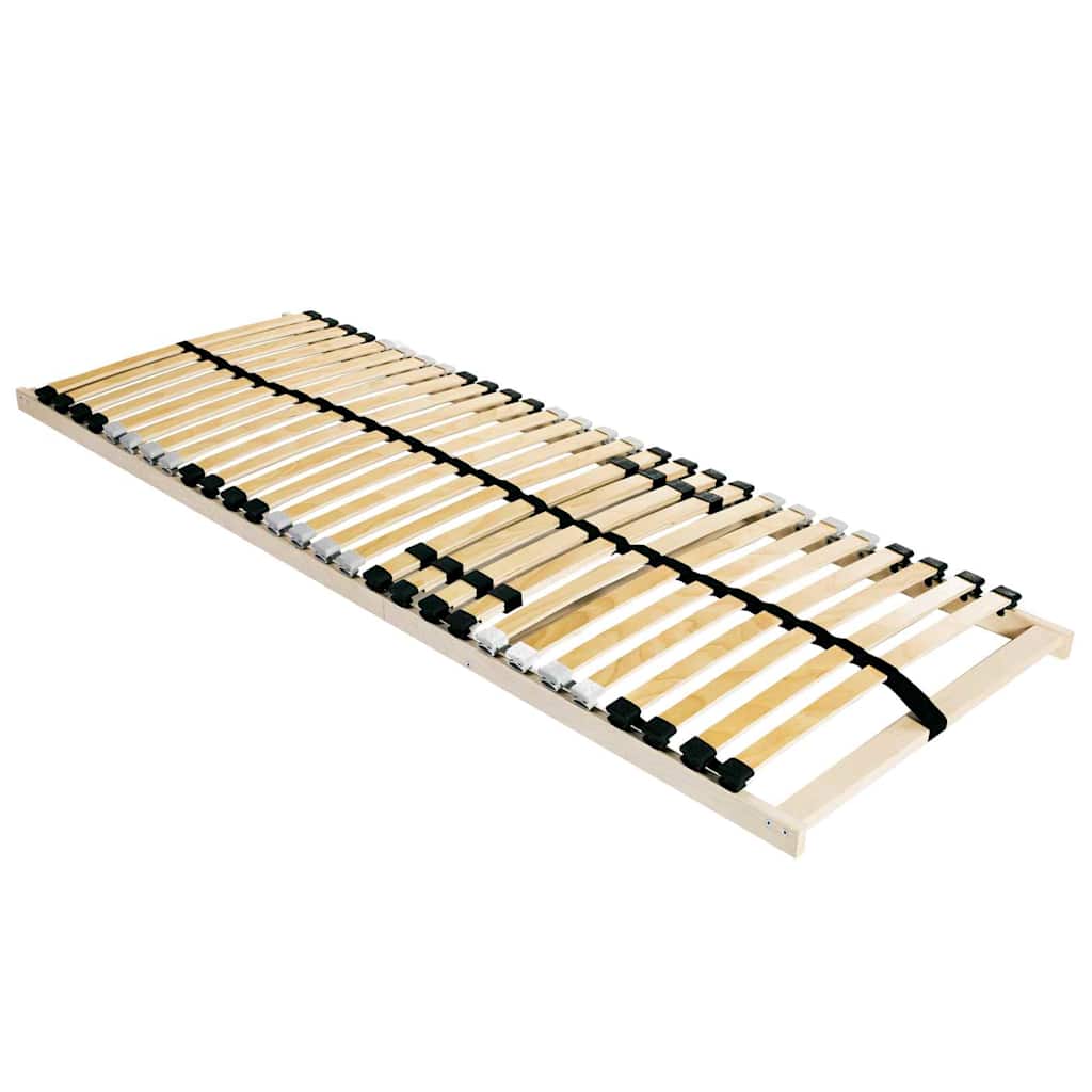 Lamelbund Brun 120 x 190 cm Solid bøg
