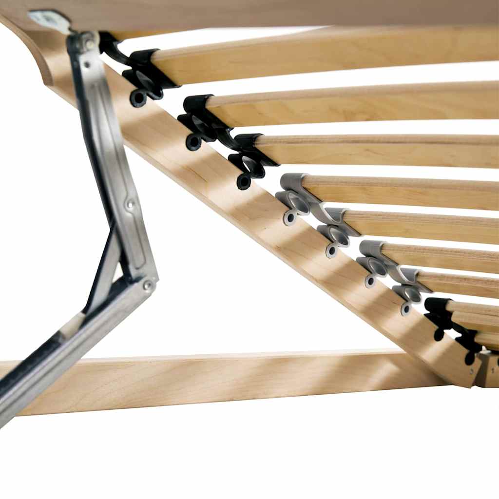 Lamelbund Brun 80 x 190 cm Solid bøg