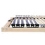 Lamelbund Brun 140 x 190 cm Solid bøg