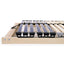 Lamelbund Brun 140 x 190 cm Solid bøg