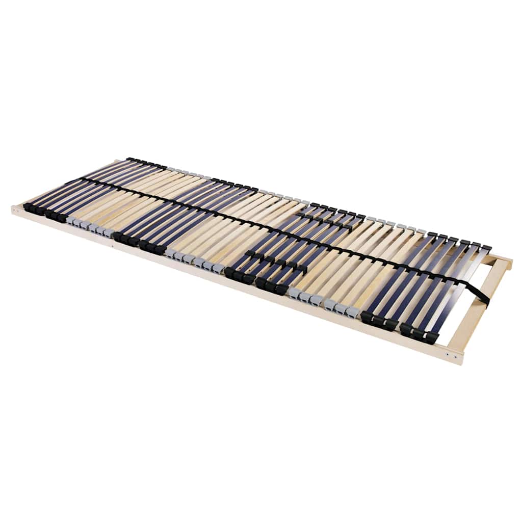 Lamelbund Brun 140 x 190 cm Solid bøg