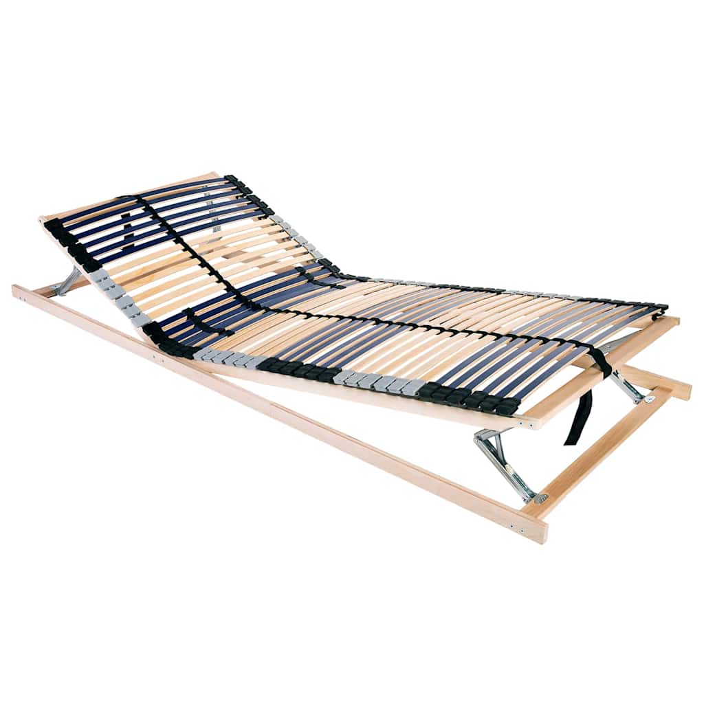 Lamelbund Brun 80 x 190 cm Solid bøg