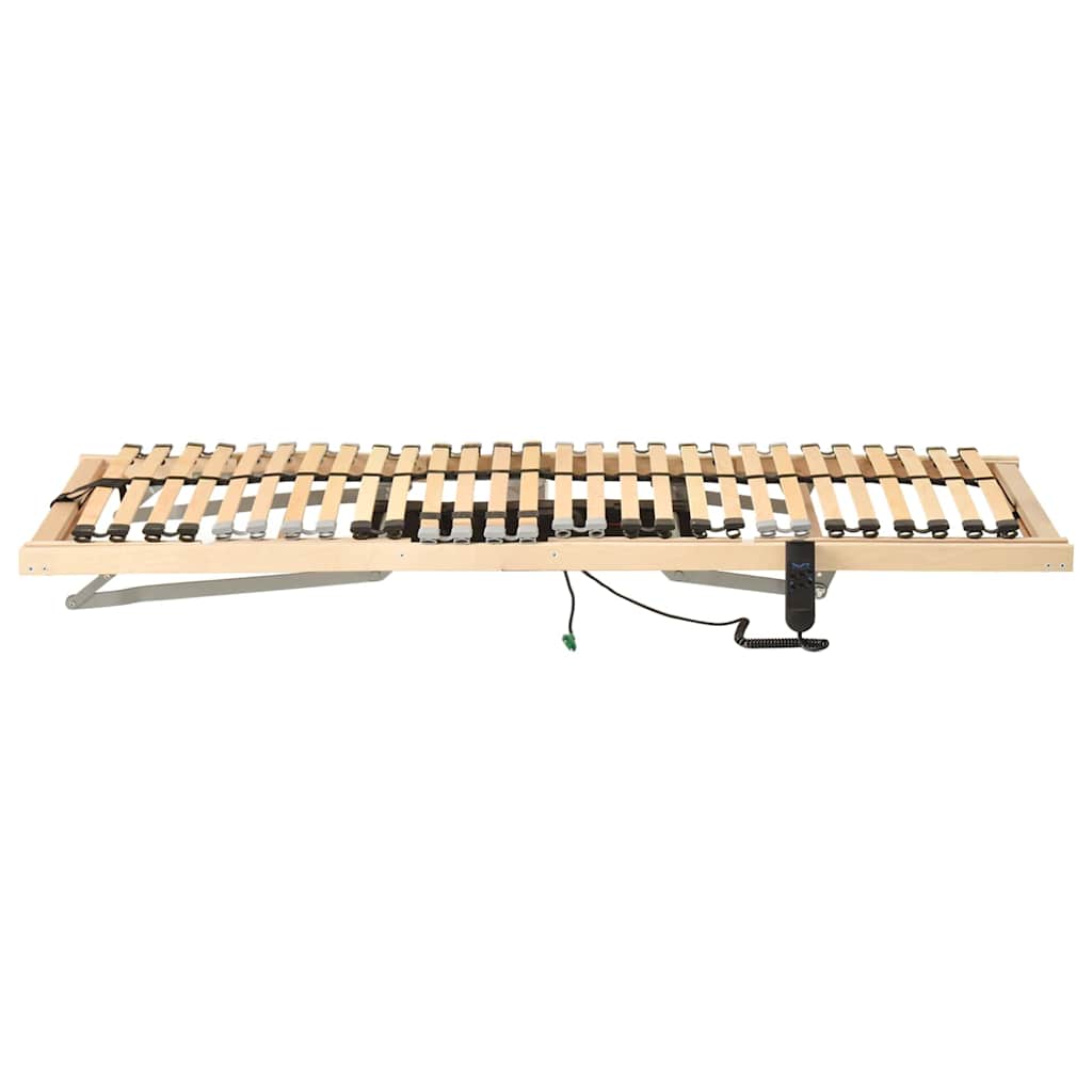 Lamelbund Brun 90 x 190 cm Solid bøg
