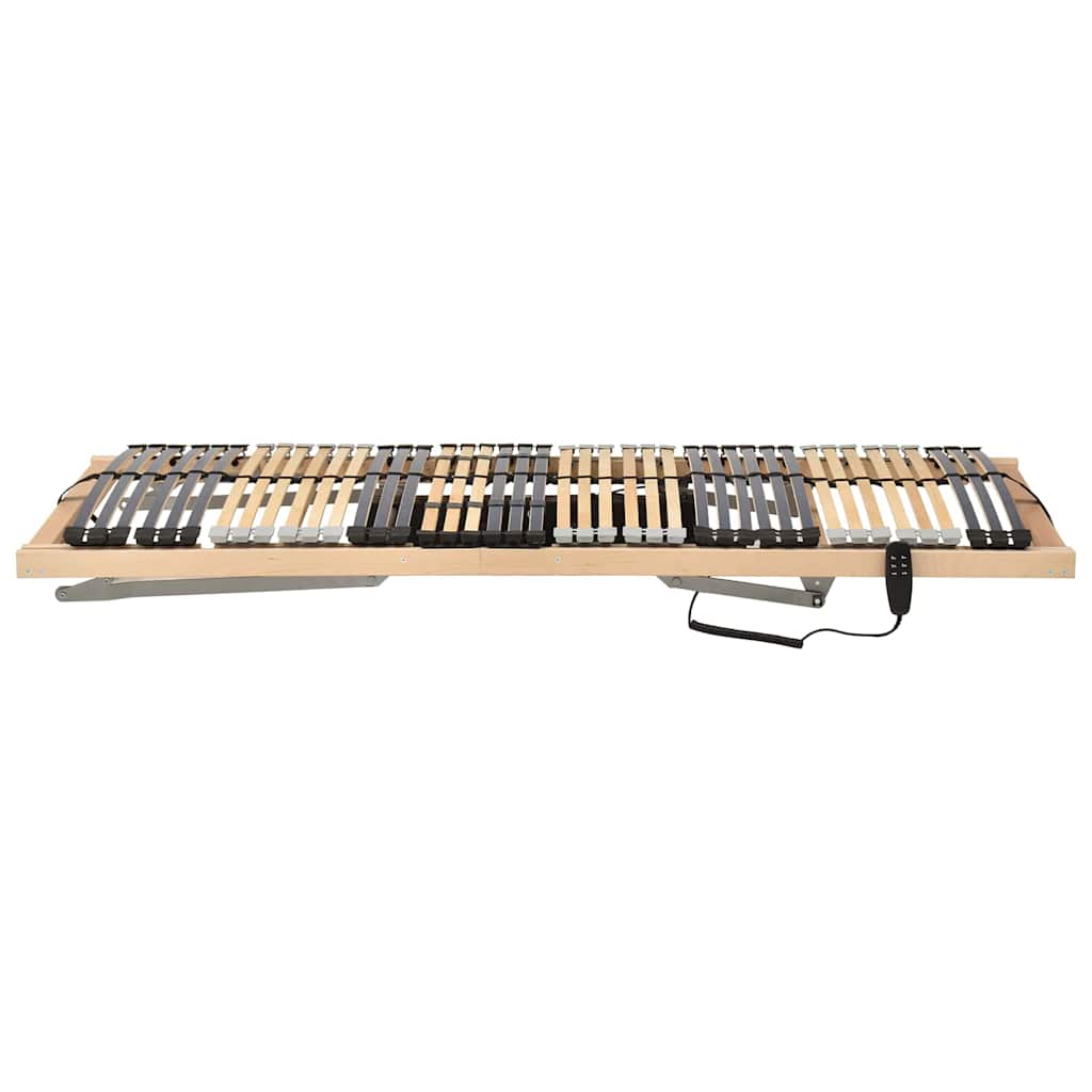 Lamelbund Brun 80 x 190 cm Solid bøg