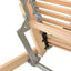 Lamelbund Brun 100 x 190 cm Solid bøg