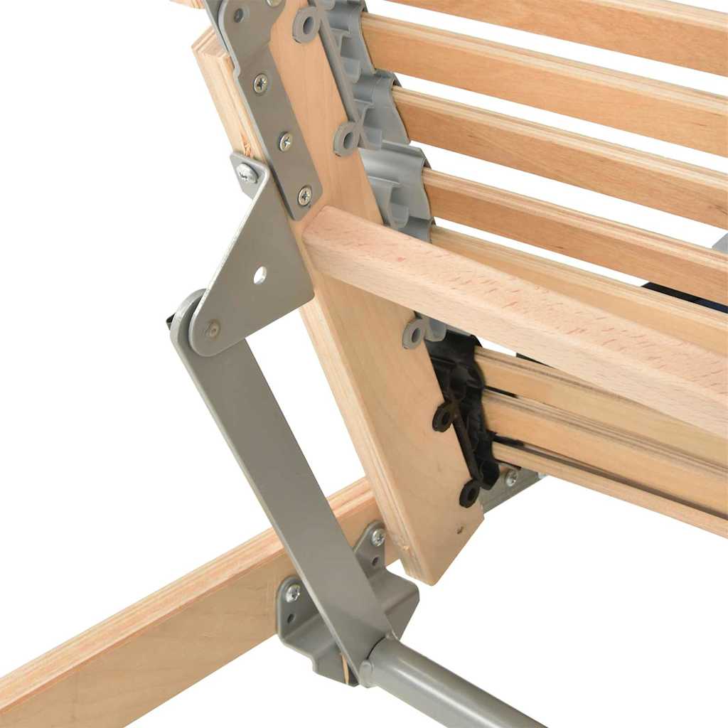 Lamelbund Brun 100 x 190 cm Solid bøg