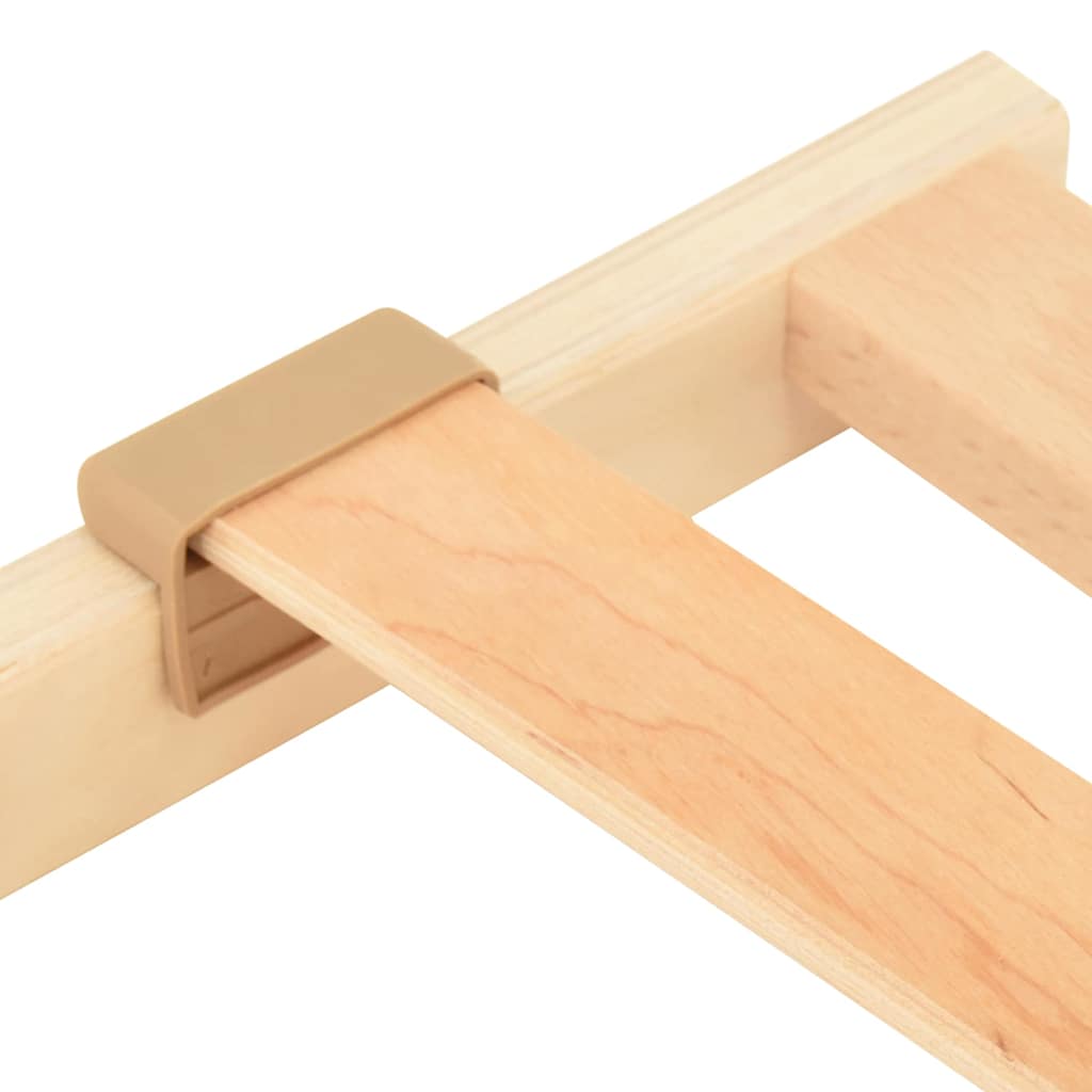 Lamelbund Brun 80 x 190 cm Solid bøg