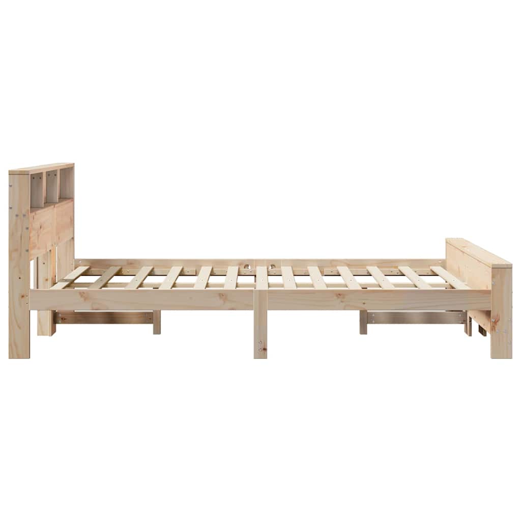 Sengestel med hovedgærde Brun 120 x 200 cm Konstrueret træ