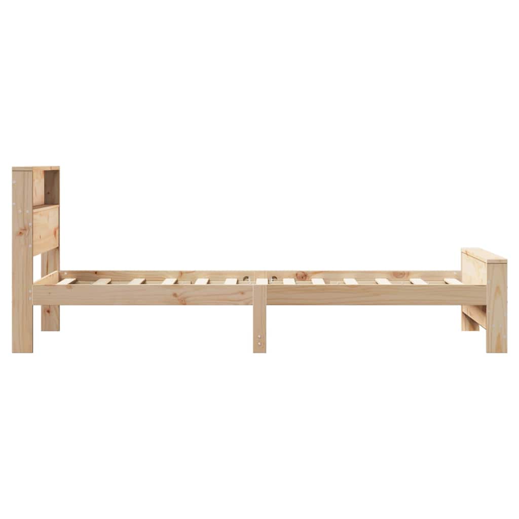 Sengestel med hovedgærde Brun 80 x 200 cm Konstrueret træ