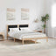 Sengestel med Polstret Hovedgavl Sort 140 x 190 cm