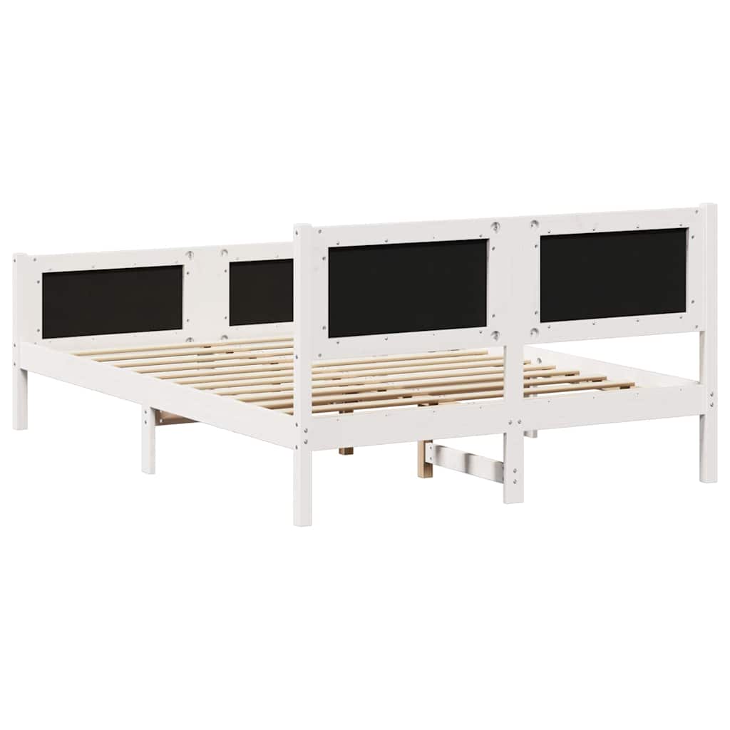 Sengestel med hovedgærde Lysegrå 140 x 190 cm Stof