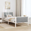 Sengestel med hovedgærde Lysegrå 100 x 200 cm Stof