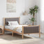 Sengestel Brun og taupe 90 x 200 cm Massivt fyrretræ