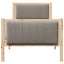 Sengestel Brun og taupe 80 x 200 cm Massivt fyrretræ