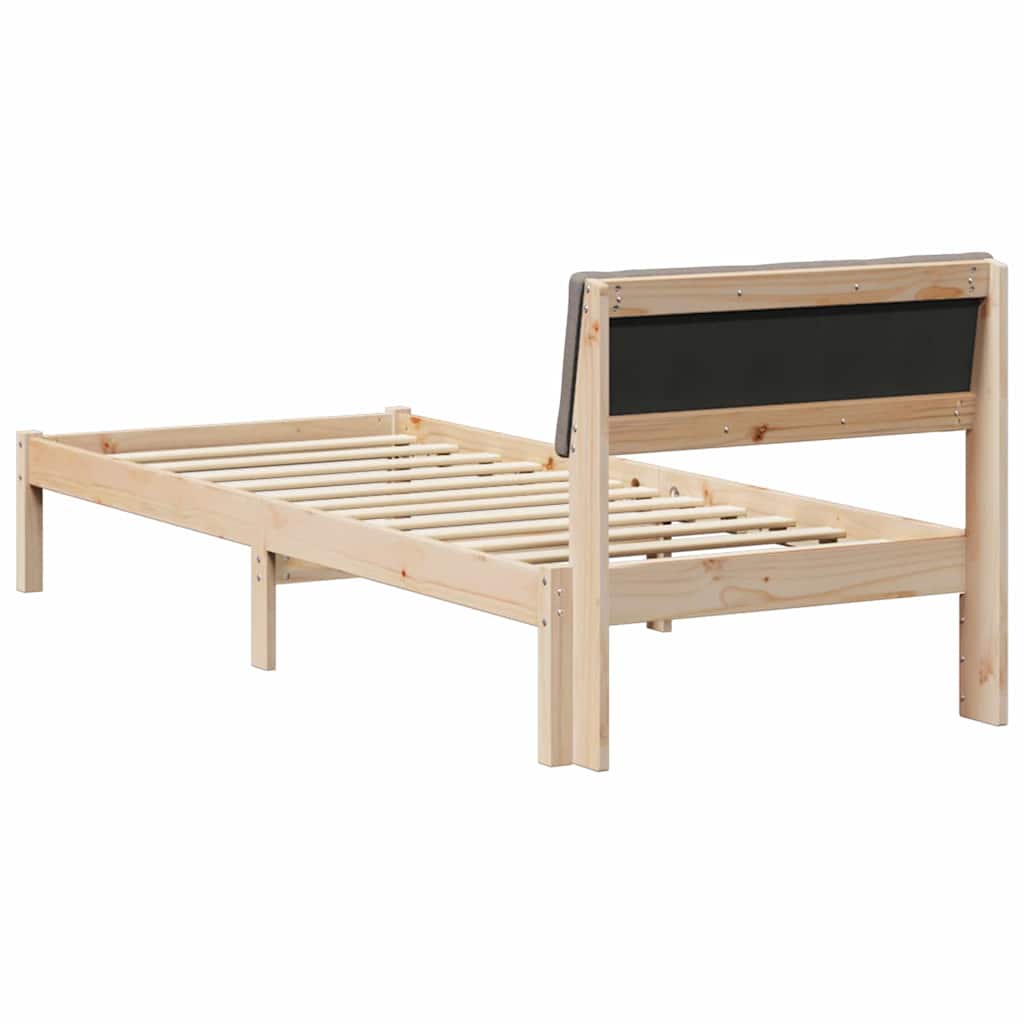 Sengestel Brun og taupe 80 x 200 cm Massivt fyrretræ