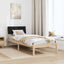 Sengestel Brun og sort 75 x 190 cm Massivt fyrretræ