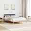 Sengestel brun og mørkegrå 160 x 200 cm Massivt fyrretræ