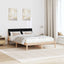 Sengestel Brun og sort 150 x 200 cm Massivt fyrretræ