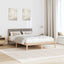 Sengestel Brun og taupe 150 x 200 cm Massivt fyrretræ