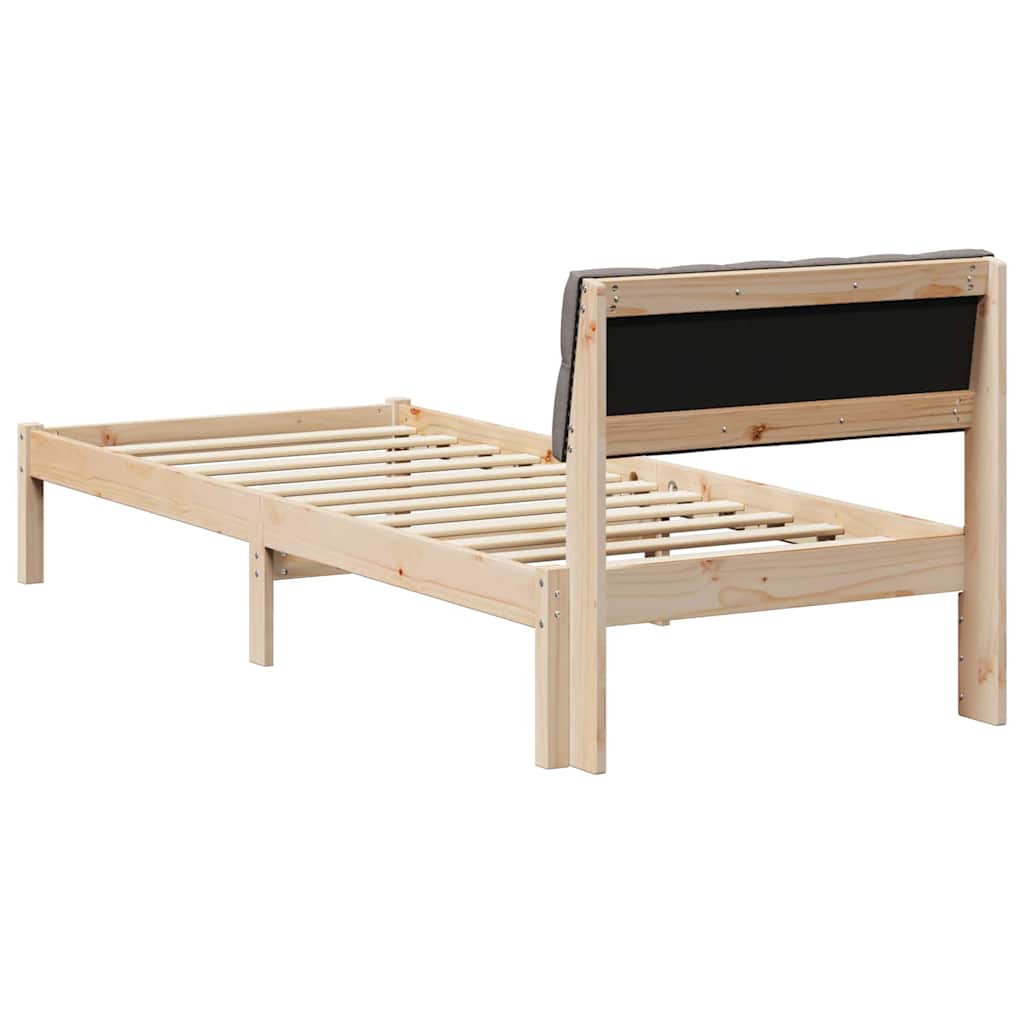 Sengestel Brun og taupe 80 x 200 cm Massivt fyrretræ
