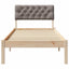 Sengestel Brun og taupe 75 x 190 cm Massivt fyrretræ