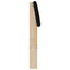 Polstret sengegavl Sort 135 cm Massiv fyrretræ