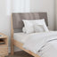 Polstret sengegavl Gråbrun 80 cm Massiv fyrretræ