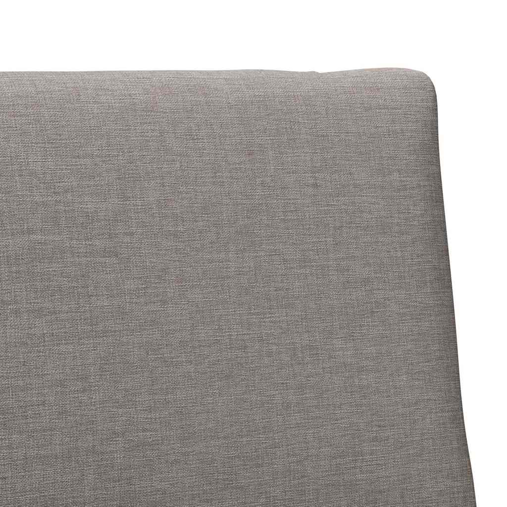 Polstret sengegavl Gråbrun 75 cm Massiv fyrretræ