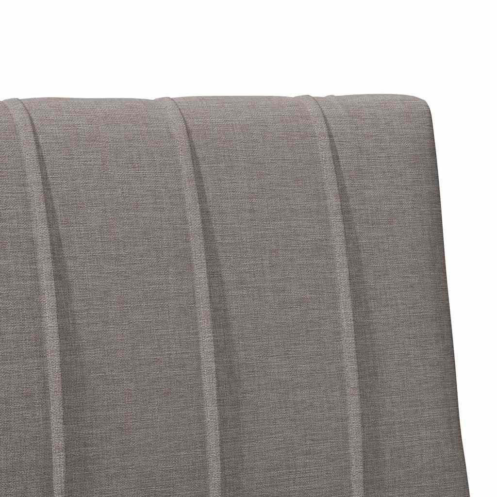 Polstret sengegavl Gråbrun 80 cm Massiv fyrretræ