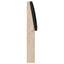 Polstret sengegavl Sort 160 cm Massiv fyrretræ