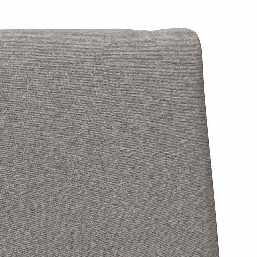 Polstret sengegavl Gråbrun 100 cm Massiv fyrretræ