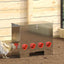 Hønsefoder 2 Sølv 60,5 x 29 x 51 cm 25 kg Galvaniseret stål