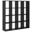 Bogskab Sort eg 137,5 x 29 x 137,5 cm Konstrueret træ