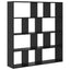 Bogskab Sort eg 132 x 29 x 141,5 cm Konstrueret træ